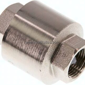 Rückschlagventil (leicht), G 3/8", PN 12, Messing vernickelt