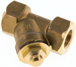 Schrägsitz-Rückschlagventil, Rp 3/8", FKM-Dichtung, Messing