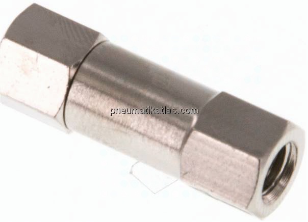 Rückschlagventil, M 5, PN 10, Messing vernickelt