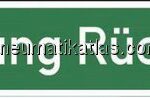 Rohrleitungskennzeichnung, 5er, 15 x 100, Heizung Rücklauf
