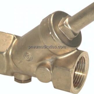 Schrägsitz-Rückschlagventil, Rp 3/8", Standard, Messing