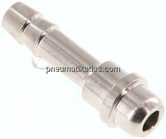 Tülle Messing vernickelt, G 1/4"-6 (1/4")mm, ohne Mutter