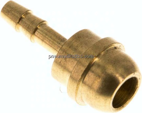Tülle Messing, G 3/8"-4mm, ohne Mutter