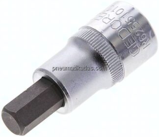 Gedore red 1/2"-Schraubendrehereinsatz für Innensechskantschrauben (DIN 7422), Stift phosphatiert, 5