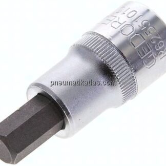 Gedore red 1/2"-Schraubendrehereinsatz für Innensechskantschrauben (DIN 7422), Stift phosphatiert, 5
