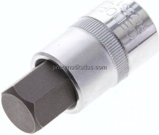 Gedore red 1/2"-Schraubendrehereinsatz für Innensechskantschrauben (DIN 7422), Stift phosphatiert, 5