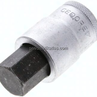 Gedore 1/2"-Schraubendrehereinsatz für Innensechskantschrauben (DIN 7422), Stift brüniert, 60 mm lan