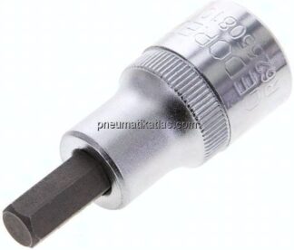 Gedore red 1/2"-Schraubendrehereinsatz für Innensechskantschrauben (DIN 7422), Stift phosphatiert, 5