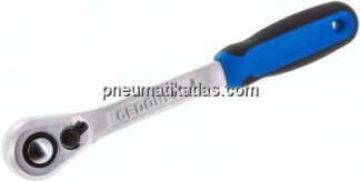 Gedore 1/2"-Knarre mit Umschalthebel, Druckknopfauslösung und 2K-Griff, Feinverzahnung