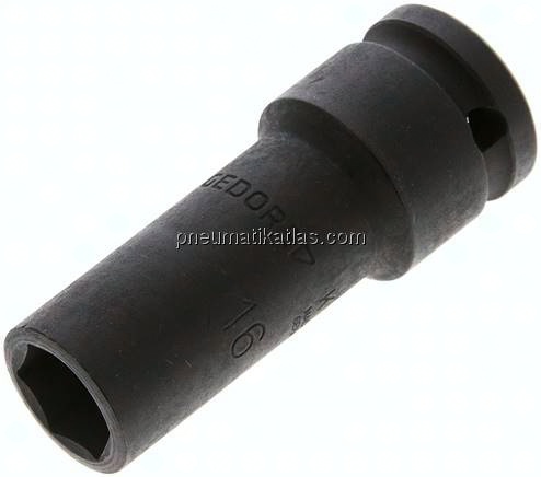 Gedore 1/2"-Kraftschraubereinsatz, lang (ISO 2725-2) SW16