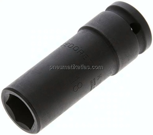 Gedore 1/2"-Kraftschraubereinsatz, lang (ISO 2725-2) SW18