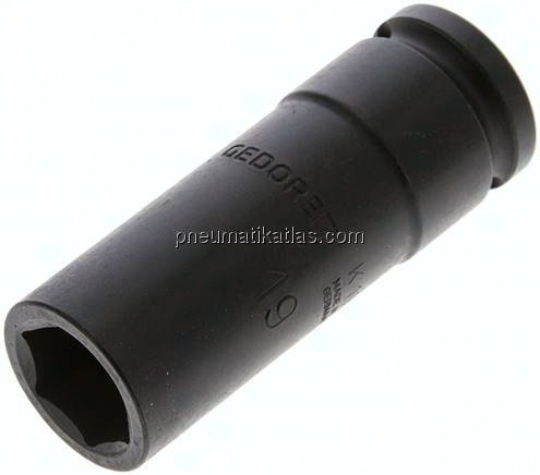 Gedore 1/2"-Kraftschraubereinsatz, lang (ISO 2725-2) SW19