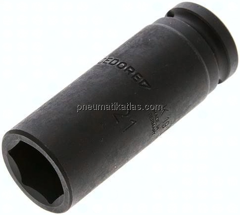 Gedore 1/2"-Kraftschraubereinsatz, lang (ISO 2725-2) SW21