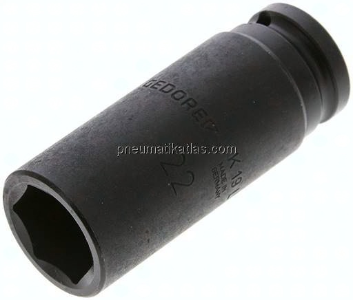 Gedore 1/2"-Kraftschraubereinsatz, lang (ISO 2725-2) SW22