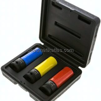 Gedore red 1/2"-Kraftschraubereinsatz-Set mit PVC-Überzug für PKW-Aluräder SW17 - SW19 - SW21