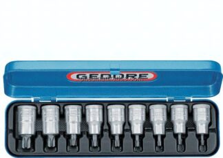 Gedore 1/2"-Schraubendrehereinsatz-Set (TORX), Stift brüniert TX20 - TX25 - TX27 - TX30 - TX40 - TX4