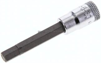 Gedore 1/4"-Schraubendrehereinsatz für Innensechskantschrauben (DIN 7422), Stift brüniert, 60 mm lan