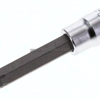Gedore 1/4"-Schraubendrehereinsatz für Innensechskantschrauben (DIN 7422), Stift brüniert, 60 mm lan