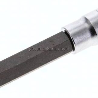 Gedore 1/4"-Schraubendrehereinsatz für Innensechskantschrauben (DIN 7422), Stift brüniert, 60 mm lan