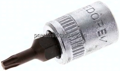 Gedore 1/4"-Schraubendrehereinsatz (TORX), Stift brüniert TX10