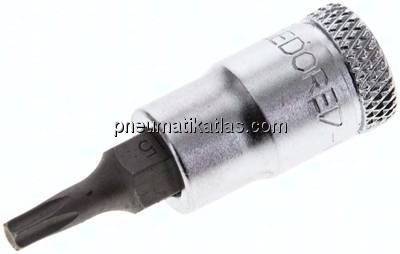 Gedore 1/4"-Schraubendrehereinsatz (TORX), Stift brüniert TX15