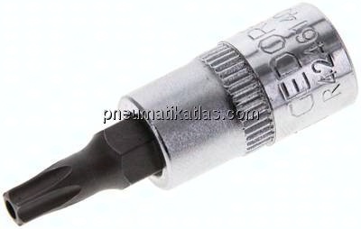Gedore red 1/4"-Schraubendrehereinsatz (TORX), Stift phosphatiert TX25