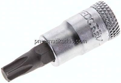 Gedore 1/4"-Schraubendrehereinsatz (TORX), Stift brüniert TX30
