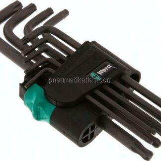 Wera-TORX-Winkelschlüssel-Set, lang, ab TX15 mit Kugelkopf