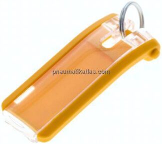 Schlüsselanhänger DURABLE KEY-CLIP, gelb, 6er Pack