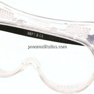 Vollsichtbrille, direkte Belüftung durch Perforation, gut über Korrekturbrille tragbar