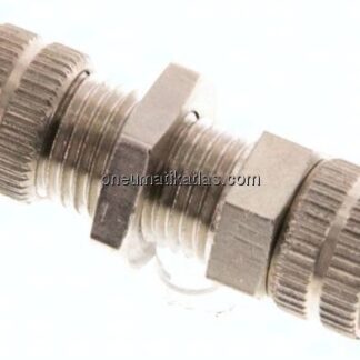 Schott-Verschraubung 4,3x3 - 4,3x3mm, Messing vernickelt