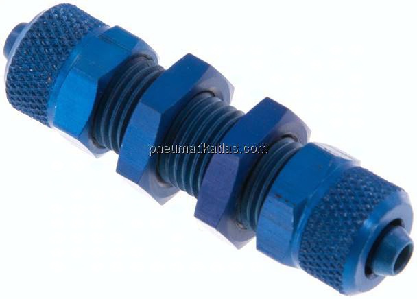 Schott-Verschraubung 6x4 - 6x4mm, Aluminium