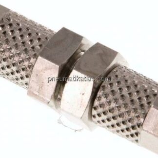 Schott-Verschraubung 5x3 - 5x3mm, Messing vernickelt
