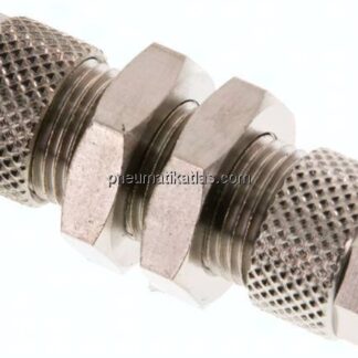Schott-Verschraubung 8x6 - 6x4mm, Messing vernickelt