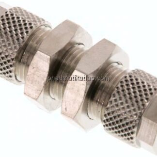 Schott-Verschraubung 8x6 - 8x6mm, Messing vernickelt