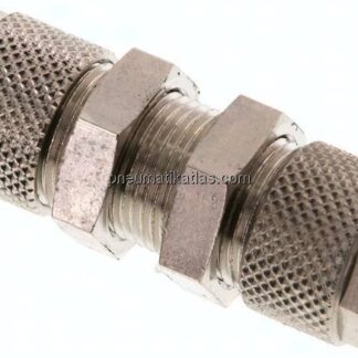 Schott-Verschraubung 10x8 - 6x4mm, Messing vernickelt
