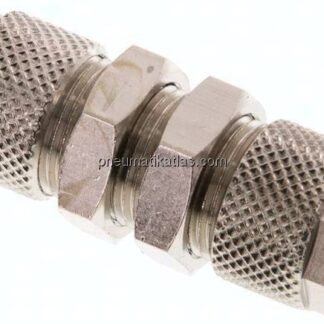 Schott-Verschraubung 10x8 - 8x6mm, Messing vernickelt