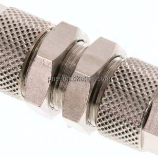 Schott-Verschraubung 10x8 - 10x8mm, Messing vernickelt
