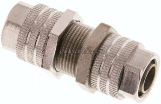 Schott-Verschraubung 11,6x9 - 11,6x9mm, Messing vernickelt