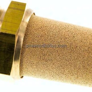 Schalldämpfer G 1", Sinterbronze, Messinggewinde