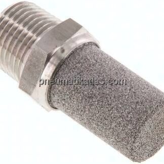 Schalldämpfer NPT 1/2", Edelstahl
