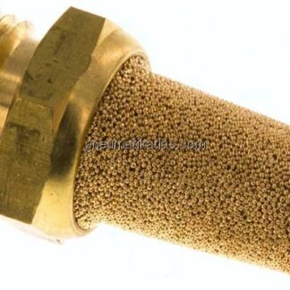 Schalldämpfer G 1/4", Sinterbronze, Messinggewinde