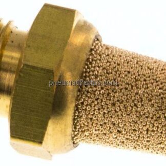 Schalldämpfer G 1/8", Sinterbronze, Messinggewinde