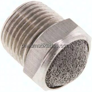 Schalldämpfer NPT 3/8", Drahtgewebe, 1.4305