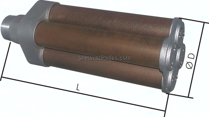 Hochleistungs-Schalldämpfer R 6" (PN 10 bar)