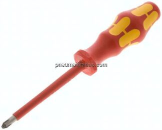 VDE-Schraubendreher (Phillips-Kreuzschlitz PH2 x 100), Wera Kraftform Plus 300