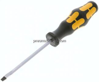 Schraubendreher (Schlitz 3,5x0,6 x 80), Wera Schraubmeißel Kraftform Plus 900