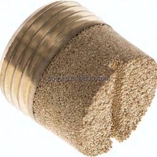 Schalldämpfer G 3/8", Sinterbronze, zylinderförmig