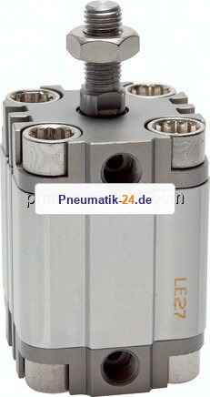 Kompaktzylinder, doppeltwirkend, Kolben 12mm, Hub 30mm