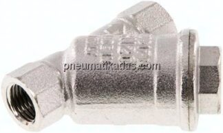 Schmutzfänger G 1/4", -0,99 bis 20bar, Messing vernickelt